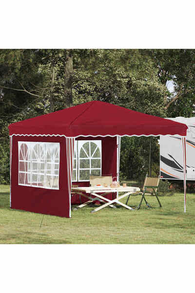 vidaxl Cort de Petrecere Pop-up Burgundy 288 x 288 x 245 cm