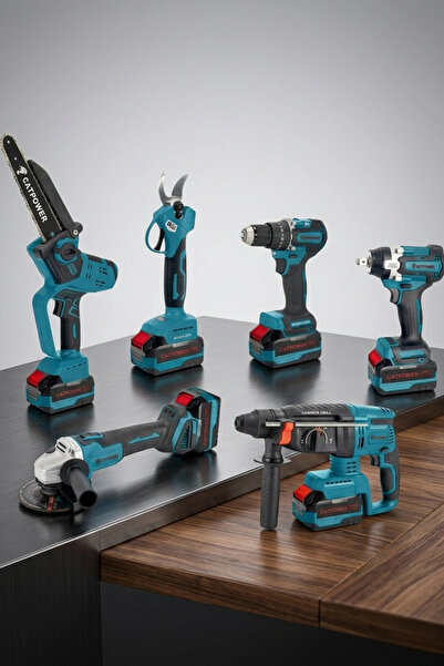 CATPOWER EL ALETLERİ CATPOWER 1560 Kömürsüz Akülü 6'lı Set 20V 4.0Ah