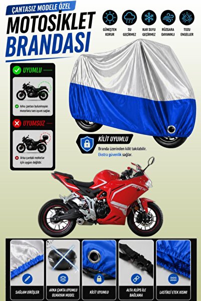 Cemku Twin Top Gray - Bottom Blue Rks Rnx Compatible Engine Cover, Rear Bag N...