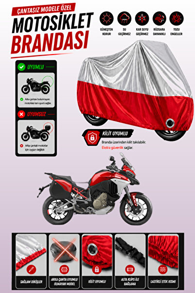 Cemku Twin Top Gray - Bottom Red Ducati Multistrada V4 S Compatible Engine Co...