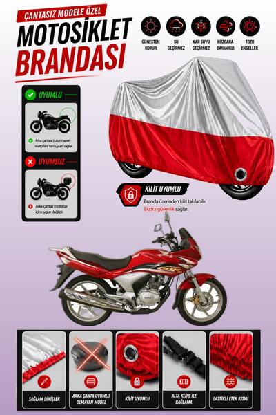 Cemku Twin Top Gray - Bottom Red Honda Cbf 150 Compatible Engine Cover, Rear ...