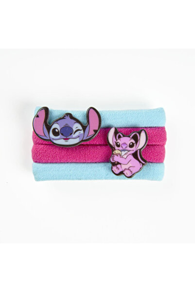 Lilo & Stitch Set de 4 elastice de păr fucsia
