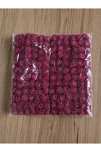 Lateks Çiçek - Lateks Gül 144'lü paket Bordo