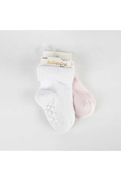 Katamino Cenet 2-Pack Abs Baby Girl Socks 44048