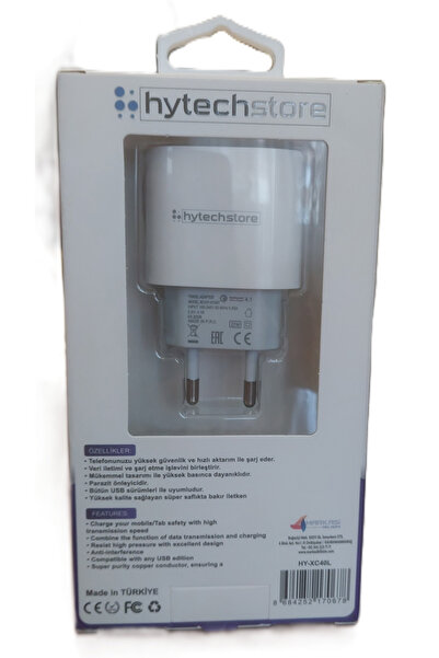 hytechstore 22W Hızlı Şarj Adaptörü-Şarj Aleti ve 1 Metre Kablo(USB - LIGHTNING)