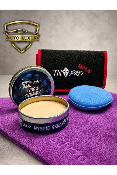 AUTO LUXURY Wax Cila Seti TN PRO Birinci Sınıf Çanta Bez ve Sünger Hediyeli B...