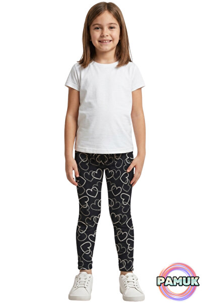 United Fabrics Patterned Children's Tights - Glittery Heart Patterned Girls' ...