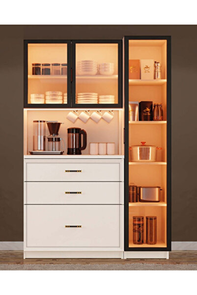 miracool Kardelen Kahve Köşesi / Komple MDF / Led Işıklı / Large