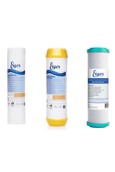 Eiger Filter Eiger Σετ Φίλτρων PP & ION & CTO 5μm για Συσκευές 3 Σταδίων Άνω ...
