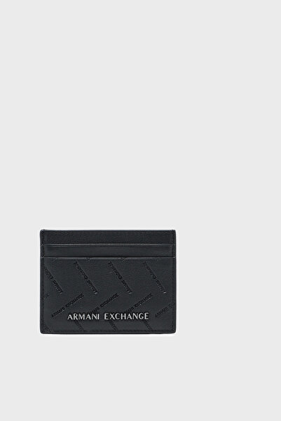 Armani Exchange Genuine Leather Logo Card Holder Men's Card Holder Xm000169 A...