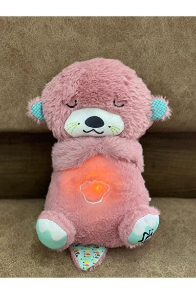 Slime Uyku Arkadaşım Işıklı ve Sesli Peluş - Su Samuru Figürlü Bebek