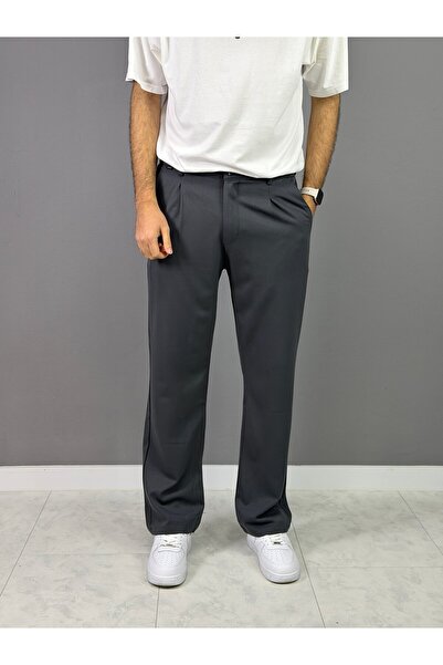 ANTRASİT KUMAŞ BAGGY PANTALON 5004