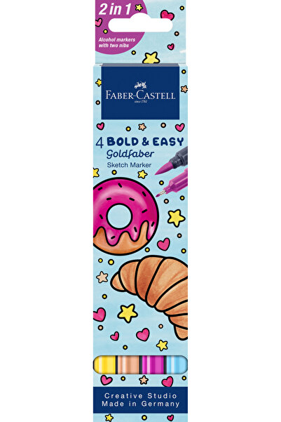 Faber Castell Set 4 markere Sketch Easy Goldfaber