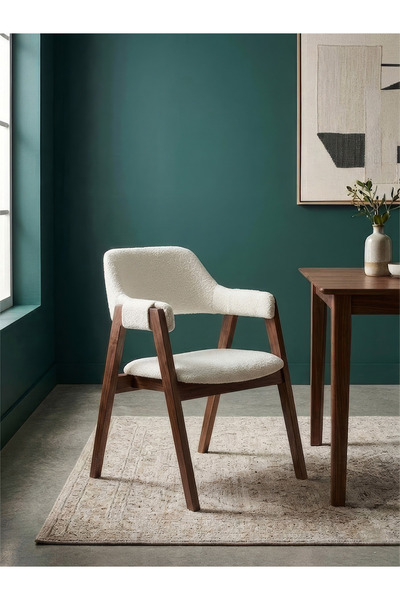 Gazzini Furniture Vector Bağlamalı Kolçaklı Ahşap Sandalye
