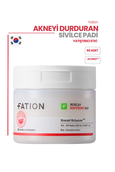 Fation Nosca9 Calming Pad Patentli Aczero™ + Salisilik Asit Kompleksi | Akne,...