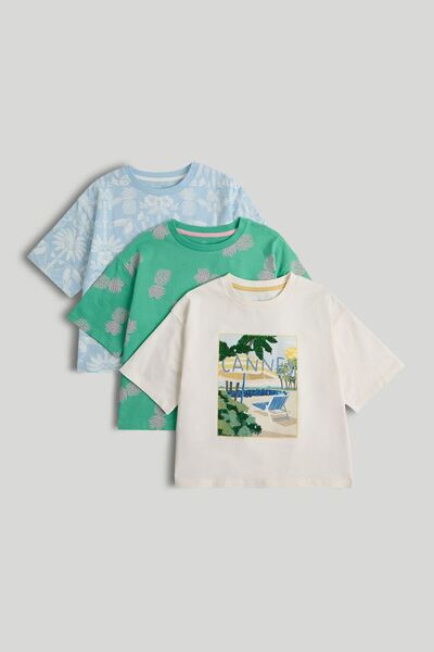 MOTHERCARE 3 Pack Jet-Setter T-Shirts