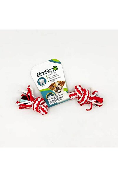 Eurodog خيط تنظيف الأسنان NRZSNT ذو عقدتين باللون الأحمر السميك (182128) أبيض...