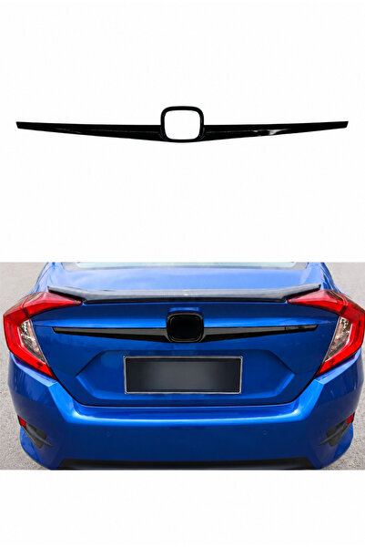 Harphour Honda Civic FC5 Bagaj Logo Çıtası (2016-2021) Parlak Siyah Plastik –...