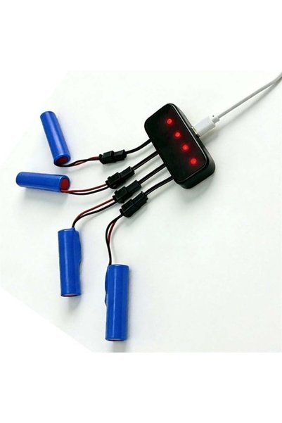 Powermaster PM-29140 4İn1 SM-2P Soket 3.7V Lityum Pil Usb Splitter Şarj Aleti
