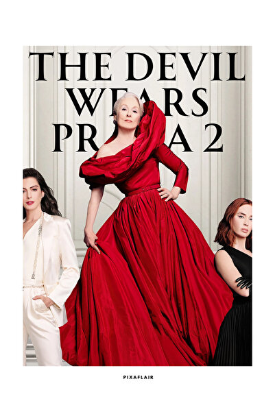 Pixaflair - The Devil Wears Prada 2 - Tablo - Çerçevesiz Film Poster