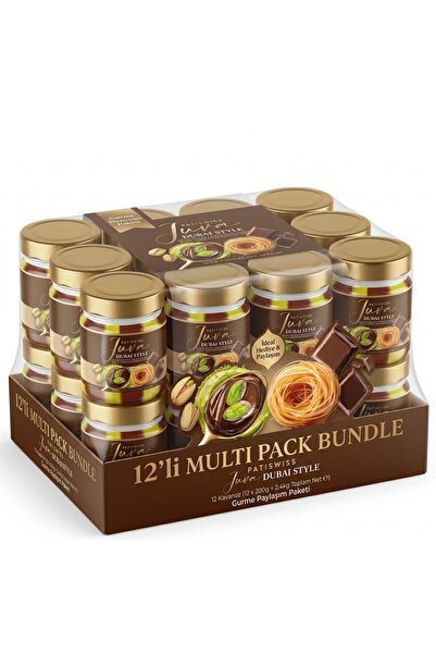Patiswiss Sütlü Çikolatalı Antep Fıstığı Kreması – Juva Dubai Style, 200G x 1...