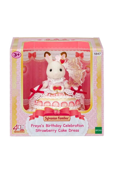 SYLVANIAN FAMILIES Freya’nın Doğum Günü Çilekli Pasta Elbisesi 5847