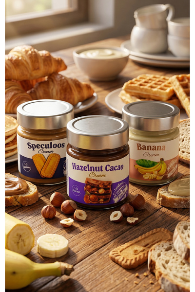 Frapella Bisküvi & Muz & Kakaolu Fındık Kreması Seti 3 x 220 Gr.