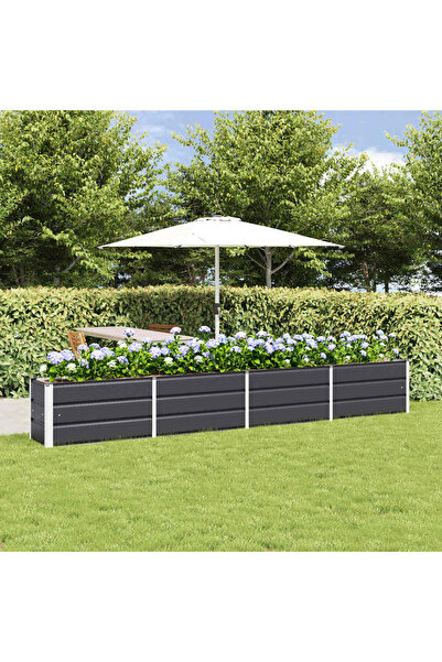 vidaxl Jardiniera Antracit 320 x 40 x 45 cm Otel
