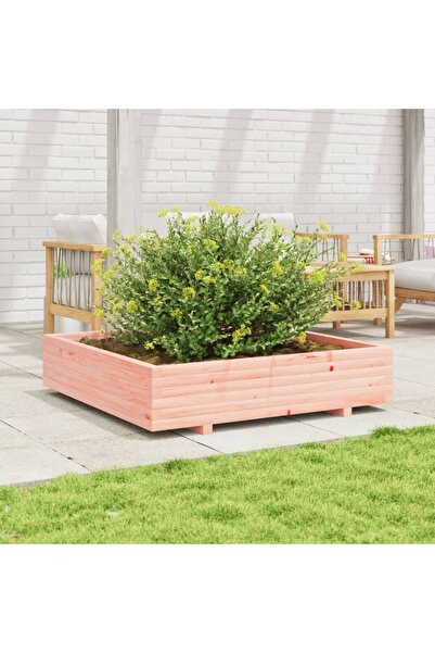 vidaxl Jardiniera de gradina, 110x110x26,5 cm, lemn masiv Douglas
