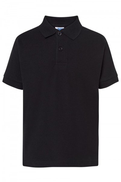 JHK Tricou polo copii Milan, bumbac 100%, negru