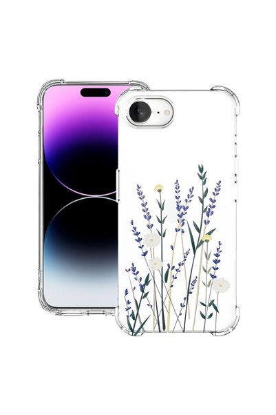 bestcase Husă Anti Shock Case For Apple iPhone 16e / 17e, Floral - Minimalist...