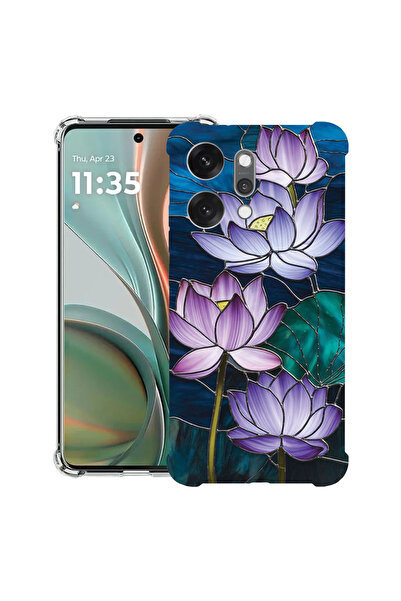 bestcase Husă Antișoc pentru OPPO Reno14, Florală - Lotus cu Vitralii, 205205...
