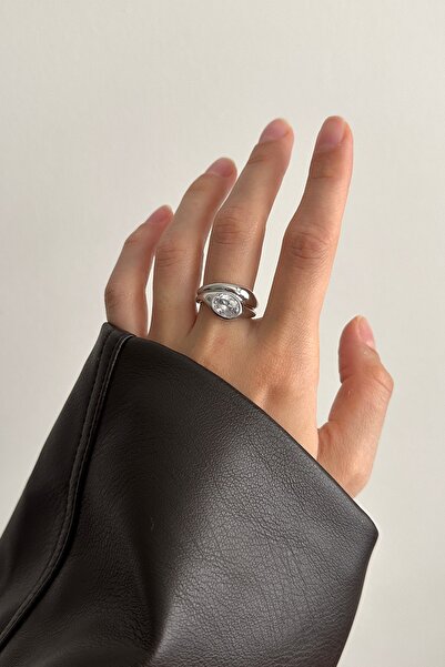 Okko Store Oval Stone Adjustable Ring