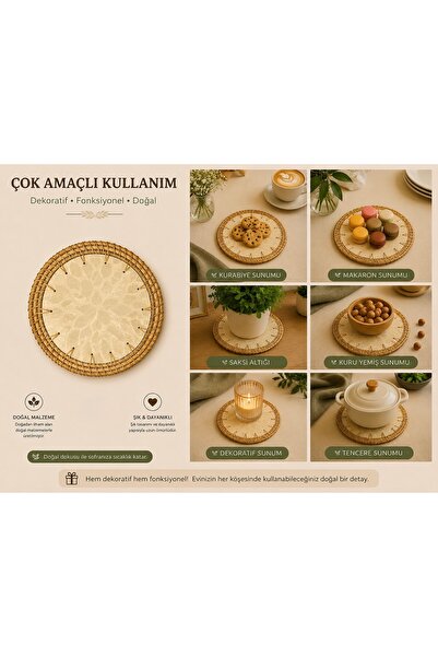 Sever KREM YAPRAK DESENLİ İŞLEMELİ NİHALE
