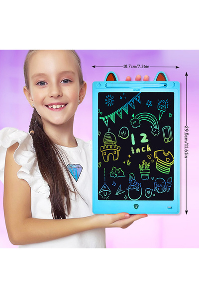 Choice10 120KITTY-SKY-BLUE 8.5/10/12/16 Inch Cartoon LCD Writing Drawing Tabl...