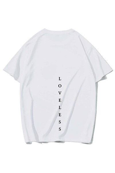 BRZ COLLECTION Tricou unisex oversize Loveless (ALB)