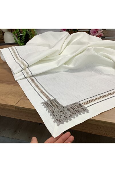 OYA home مفرش طاولة من الدانتيل والكولبير - 160*260 سم
