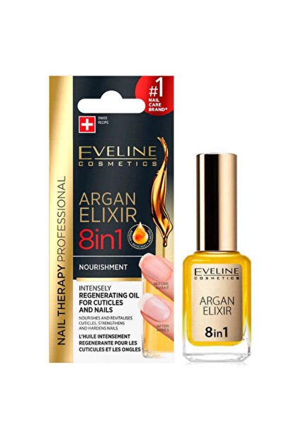 Eveline Cosmetics Elixir de Argan 8 în 1 Tratament Ulei pentru Unghii și Cuti...