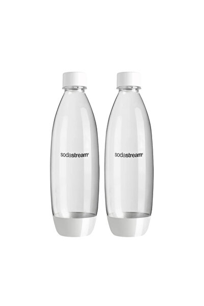 sodastream Slim Λευκό Πλαστικό Μπουκάλι 1lt (2 τεμάχια)