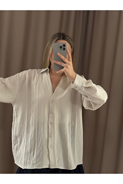 AlisBoutique Premium Transparan Dokulu Gömlek