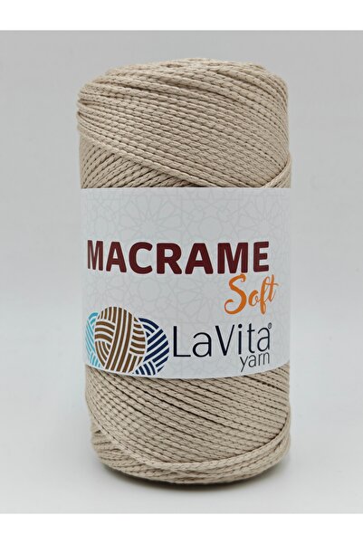 LaVita Yarn LaVita Macrame Μαλακό Νήμα Πλεξίματος στο χέρι 100% Πολυεστέρας 2...