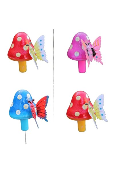 OEM Vârtelniță de grădină 'Ciupercă cu Fluture', Decorațiune interactivă pe b...