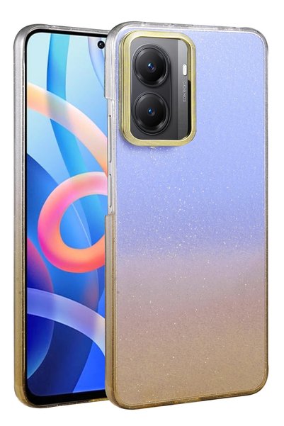 New Face غطاء لامع جديد من ILKESHOP لهاتف Poco X7 Pro - (174107) تيتانيوم صحراوي