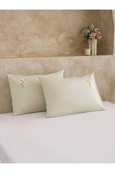 LC Waikiki Fețe de pernă brodate floral, Set de două, 50x70 cm