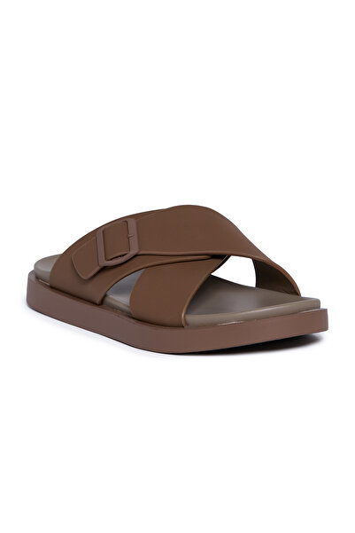 Geoomnii Men’s Arabic Sandals – Comfortable Casual Leather Slide Sandals for ...