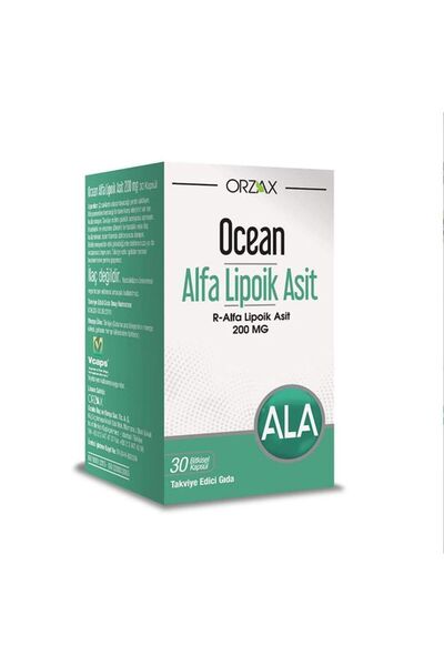 Orzax Ocean Alfa Lipoik Asit 200 mg 30 Kapsül