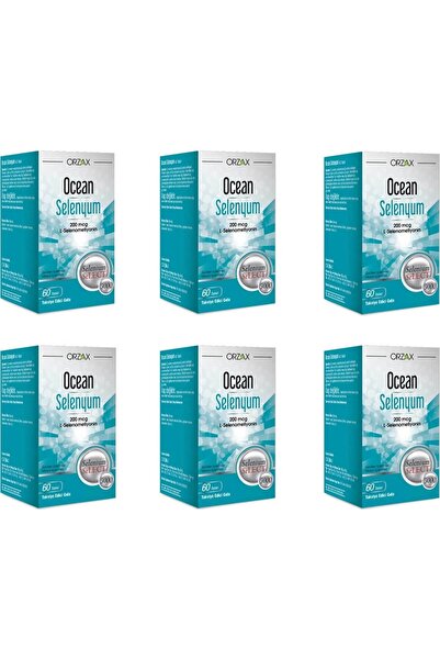 Orzax أوشن سيلينيوم 60 قرصًا، عبوة من 6 قطع
