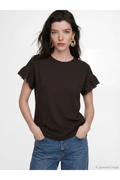 LC Waikiki Crew Neck Embroidered Blouse