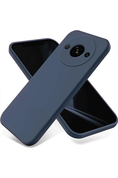 New Face Ilkeshop New Redmi A3 4g Case First Silicone (200803) - Navy Blue