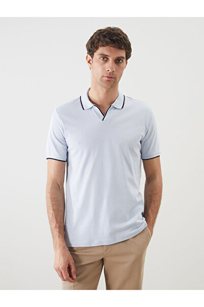 LC Waikiki Nevavm with a Difference Polo Collar Short Sleeve Men's T-Shirt